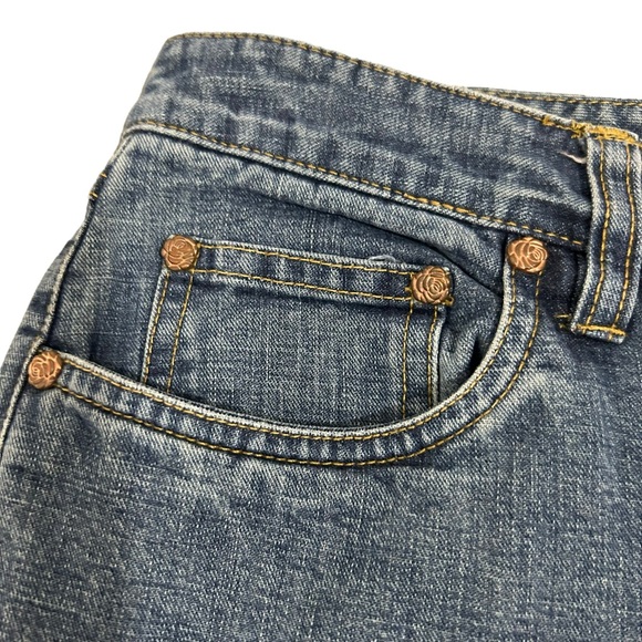 I.E. Women’s Petite Relaxed Blue Bootcut Jeans, Petite Size 8P - Picture 3 of 11